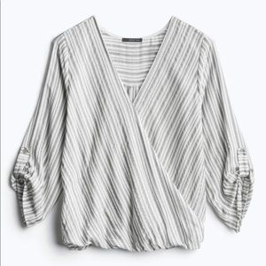 West Kei Allan Surplice Rolltab Blouse